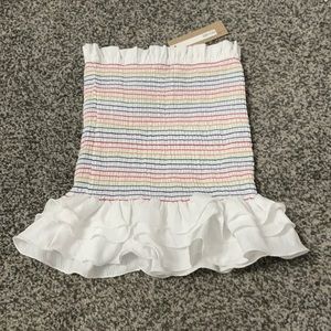 Smocked skirt